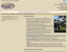 Tablet Screenshot of cassellsgrille.com
